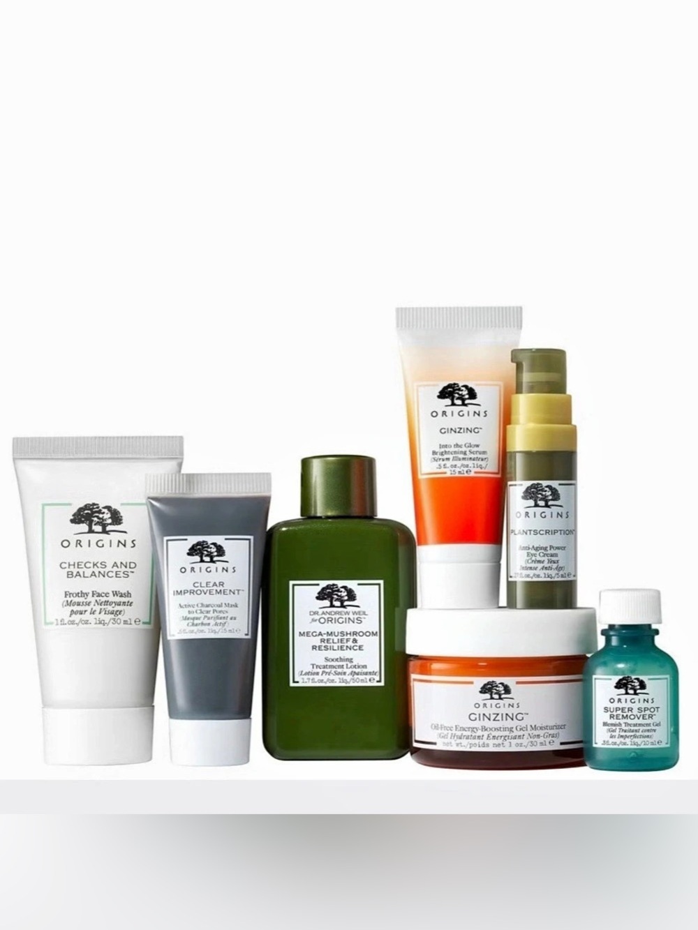 ORIGINS Best Selling Essentials 7pc Skincare Set- New In Box